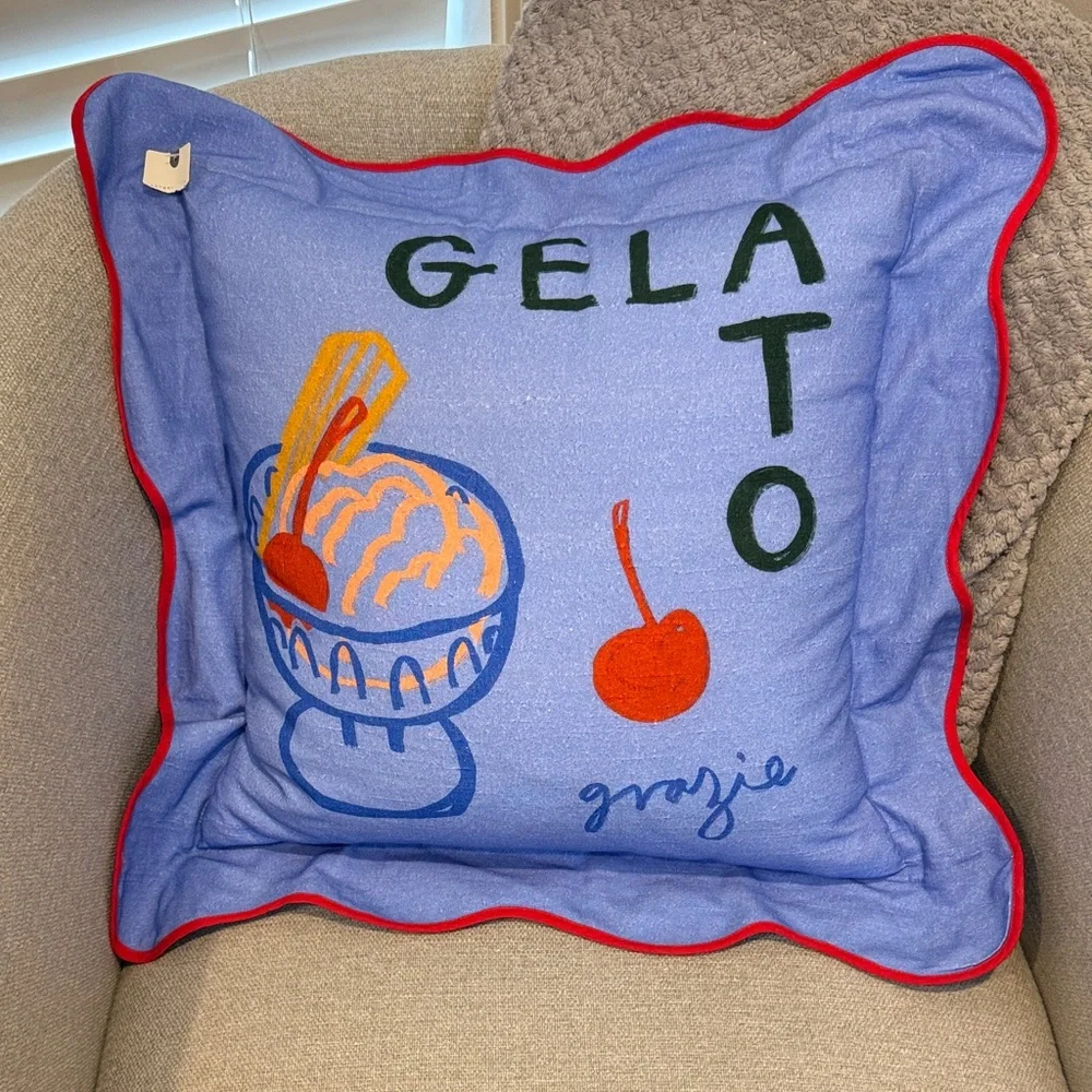 Anthropologie Gelato Decorative Pillow 21x21